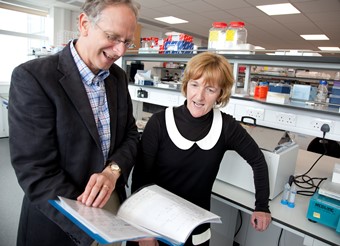 chris in lab